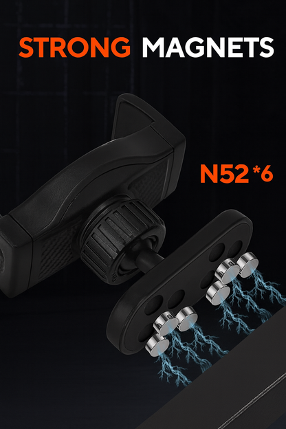 Magnetic Phone Holder for Gym, 360° Adjustable Strong Magnet Base Mount