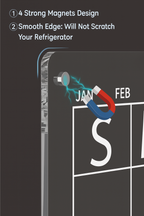 Magnetic Schedule Planner For Fridge【Permanently reusable】