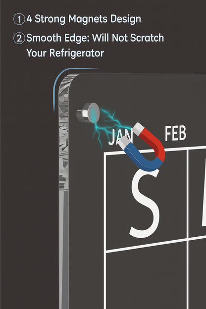 Magnetic Schedule Planner For Fridge【Permanently reusable】