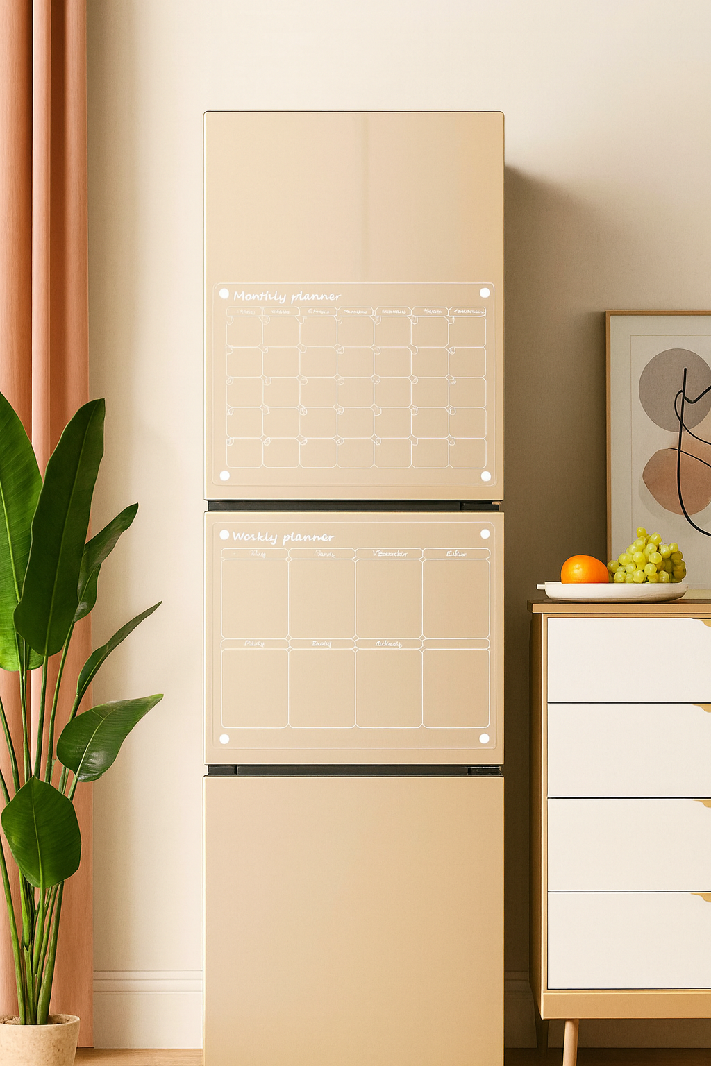 Magnetic Schedule Planner For Fridge【Permanently reusable】