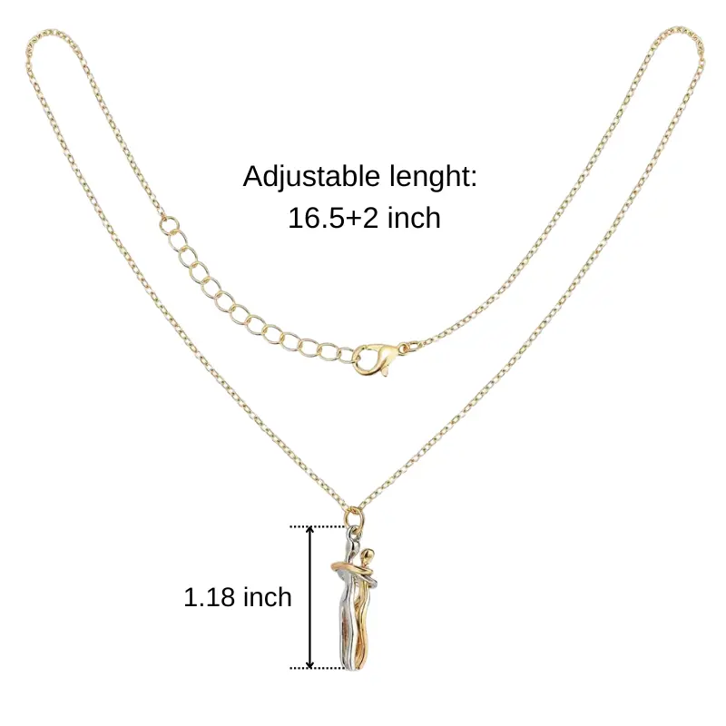 Hug Pendant Necklace for Couples