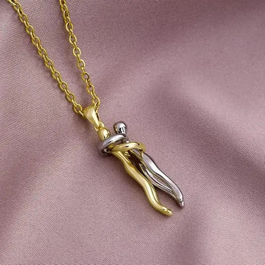 Hug Pendant Necklace for Couples